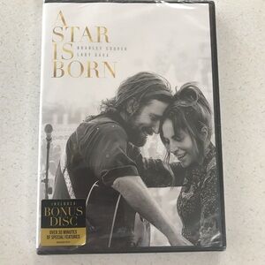 A STAR IS BORN New Sealed DVD Bradley Cooper Lady Gaga 2018 + Bonus Disc movie